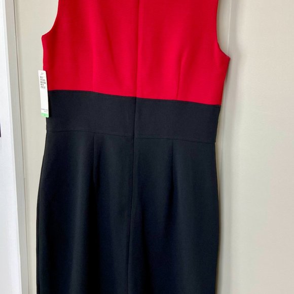 NEVER BEEN WORN Studio One Women's Red & Black Dress & Blazer Set [8] - Picture 10 of 12